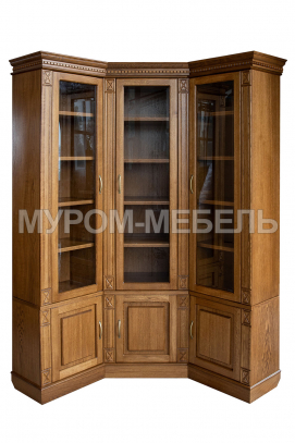 Здесь изображено Шкаф книжный угловой Флоренция