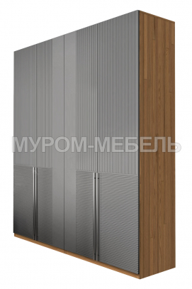 Здесь изображено Шкаф Бергамо 4-х ств., фасады МДФ в эмали