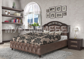 Здесь изображено Двуспальная кровать Амелия Soft