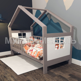 Здесь изображено Кровать детская Домик Избушка