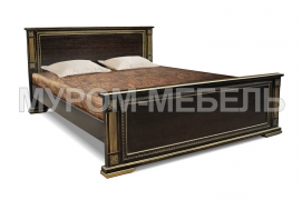 Здесь изображено Кровать Грета из дуба из массива