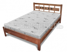 Здесь изображено Недорогая кровать Сакура с орнаментом