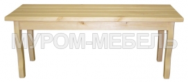 Здесь изображено Лавка без спинки Дачник (сосна)