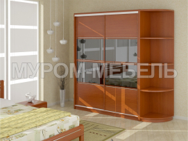 Здесь изображено Шкаф-купе 2-х створчатый Вермонт с уголком