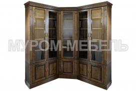 Здесь изображено Шкаф книжный угловой Флоренция 3