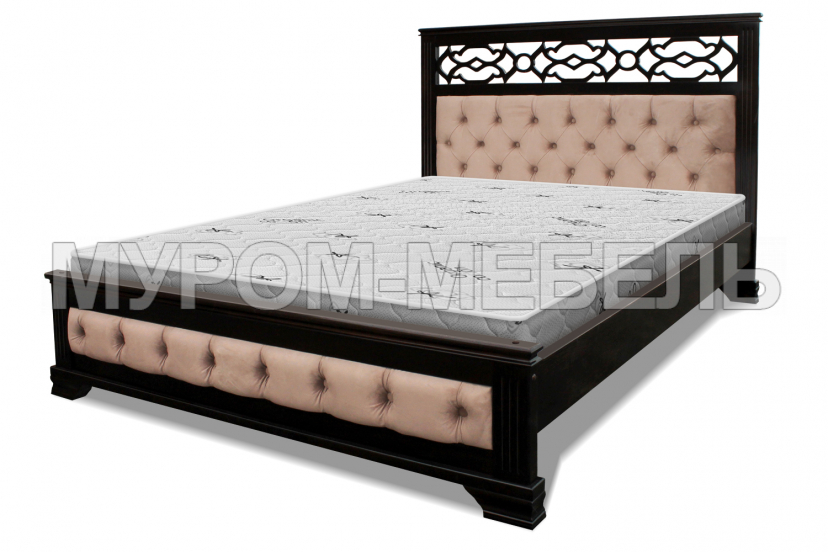 Здесь изображено Кровать Пальмира с мягкой вcтавкой