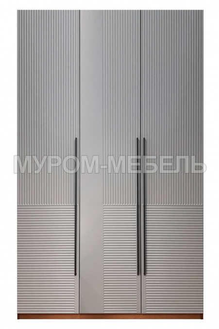 Шкаф Бергамо 3-х ств., фасады МДФ в эмали Здесь изображено Шкаф Бергамо 3-х ств., фасады МДФ в эмали