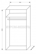 Здесь изображено Шкаф Марко 2-х ств.