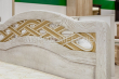 Здесь изображено Кровать Вирсавия (белая эмаль с золотой патиной)