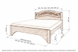 Здесь изображено Кровать Вирсавия (сосна, резьба береза)
